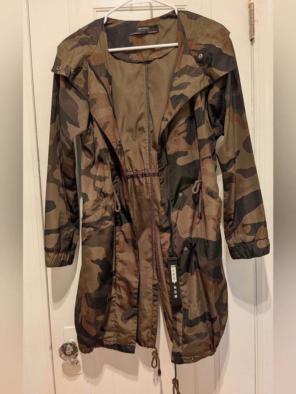 Camouflage Anorak Parka Jacket - Women's Camo Utility Coat